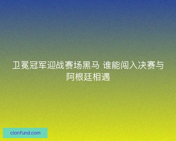 卫冕冠军迎战赛场黑马 谁能闯入决赛与阿根廷相遇